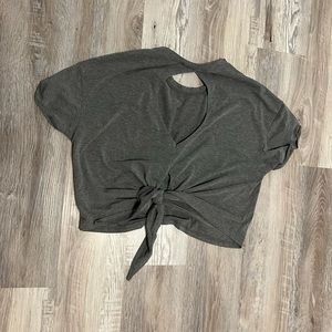 Medium tie back workout top/t-shirt